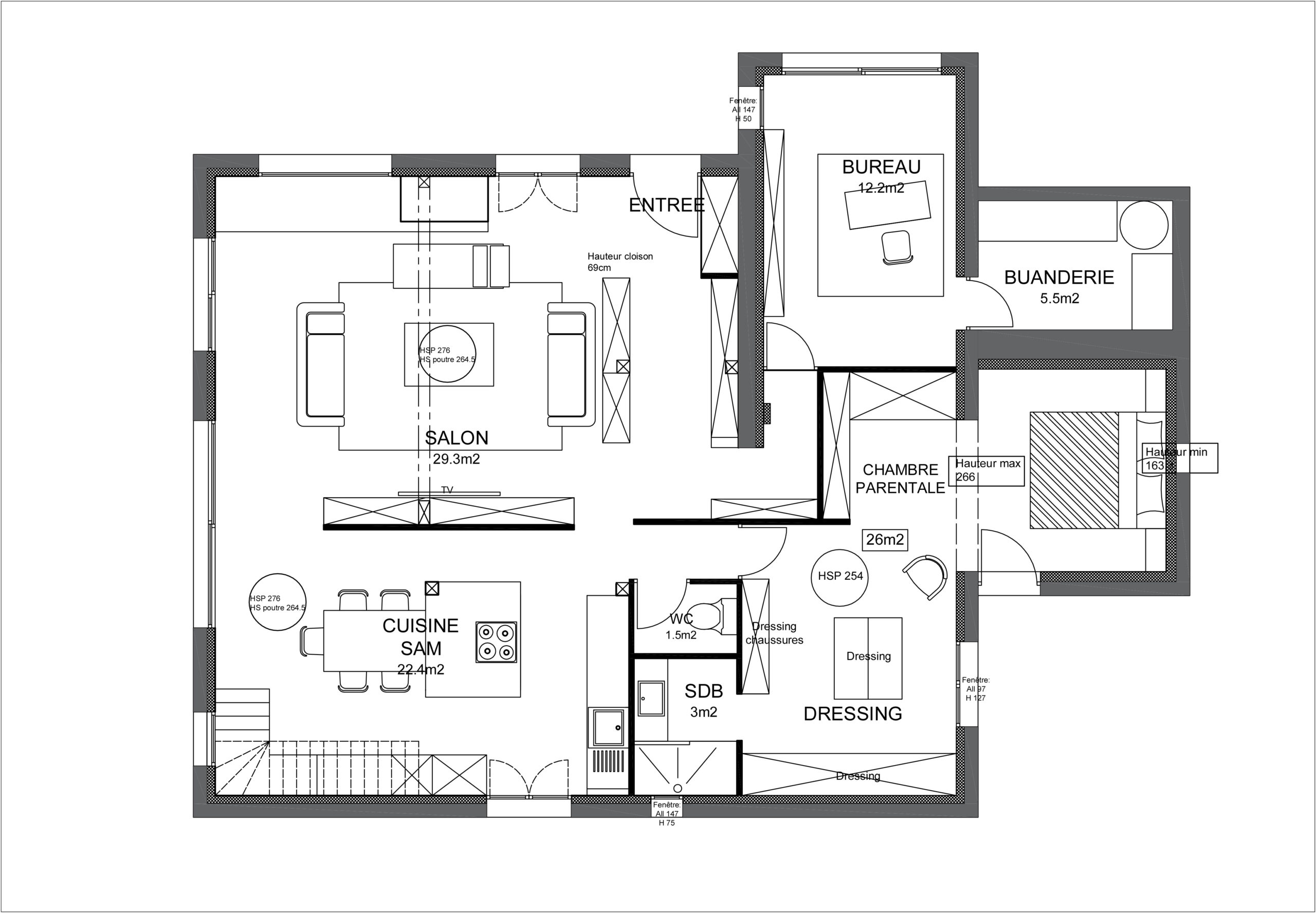 Plan d’agencement projet